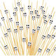 Skull White Decoration Stick 13cm 100pcs
