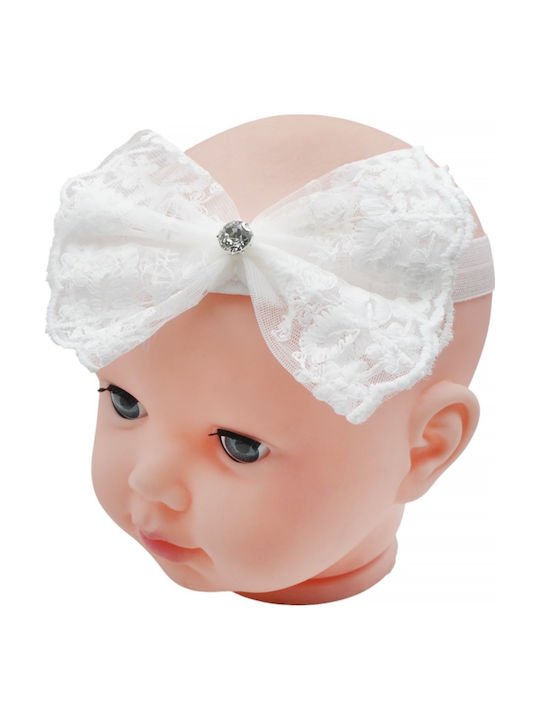 Defne Baby Kinder Haarband in Weißer Farbe