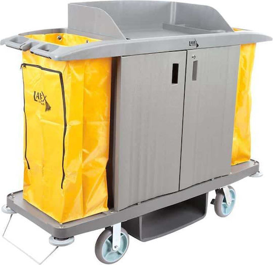 Trolley Kammerieras Türen Abs Grau Zwei Wäschebeutel 155x61x135cm