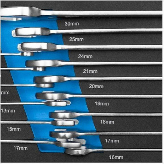 Set 15 Chei Combinatie Hogert Steel Pentru Desurubare Si Insurubare
