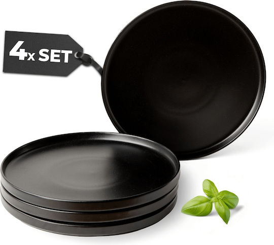 Miamio Negru Ceramică Set de Vase 4buc