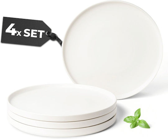 Miamio Alb Ceramică Set de Vase 4buc