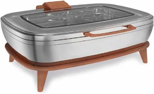 Μπαίν Μαρί Inox Induction 18/10 1/1 Wood Titan 9lt