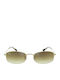 Ray Ban Women Sunglasses with Gold Metallic Frame and Brown Gradient Lens RB3832 001/51