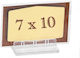 Plexiglass Card Base Transparent 6x4cm