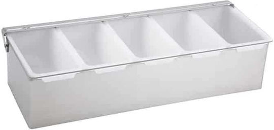 Δοχείο Καπάκι Μπαρ Inox 18/10 5 Ανεξάρτητες Θήκες Cd5r