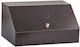 Inox 18/0 Coffee Box 2-Seat Hammered Large Brown