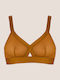 Dkny Women's Elastic Bralette Stable Support Dk4084-i223y Gold Caramel