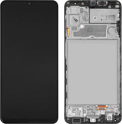 Οθόνη με Πλαίσιο για Samsung A22 4G A225 (Μαύρο)