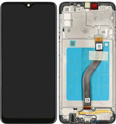 Οθόνη με Πλαίσιο για Galaxy A20s (Μαύρο)