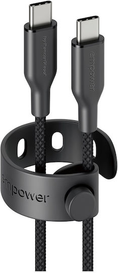 Empower by PanzerGlass USB 2.0 Кабел USB-C Мъжки - USB-C 60W Захранване PD Черен 2м EM94057