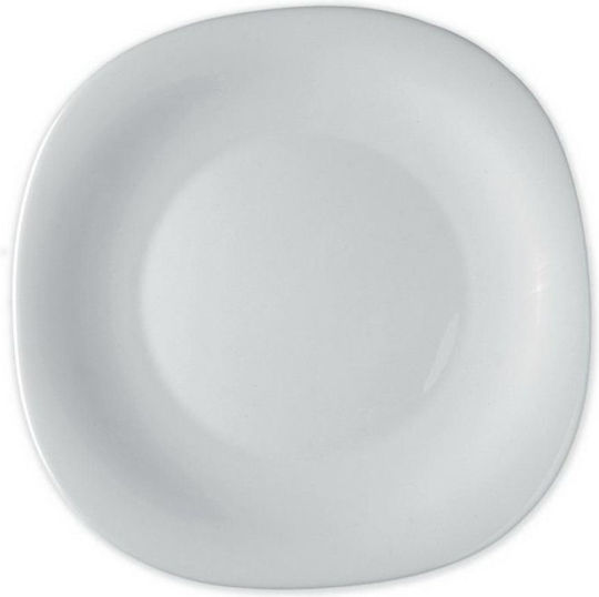 Bormioli Rocco Parma Plate Desert Glass White with Diameter 20cm