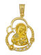 Savvas Design Charm Φυλαχτό με Πέτρες από Χρυσό 14Κ με Ζιργκόν