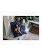 Πουφ Μαξιλάρα Junior Stonewashed Crown Blue 130x100cm