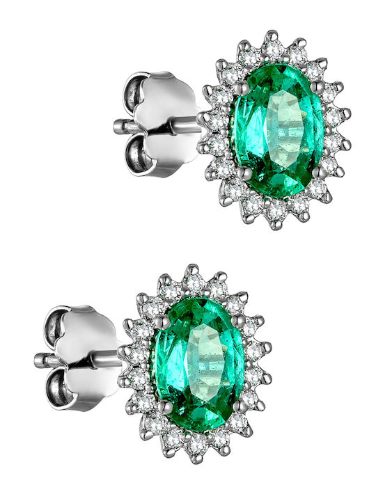 Ohrringe aus White Gold mit Diamant