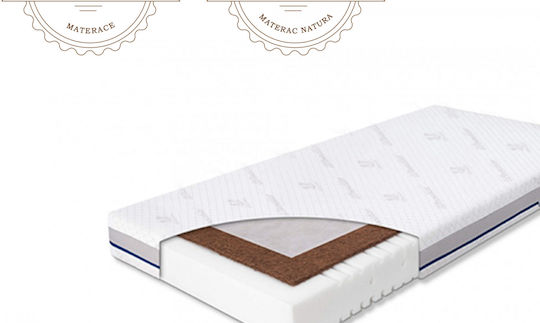 Woodies Safe Dreams Saltea Pentru Patut cu Nucă de cocos & Latex 60cmx120cmx9cm