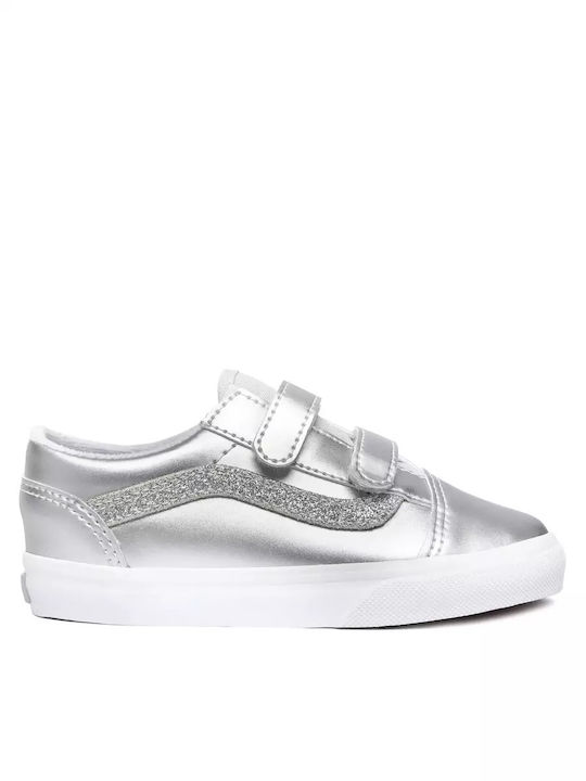 Vans Old Skool V Παιδικά Sneakers με Σκρατς Ασημί