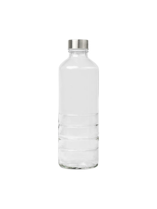 Uniglass Stripes Water Bottle Glass with Screw ...