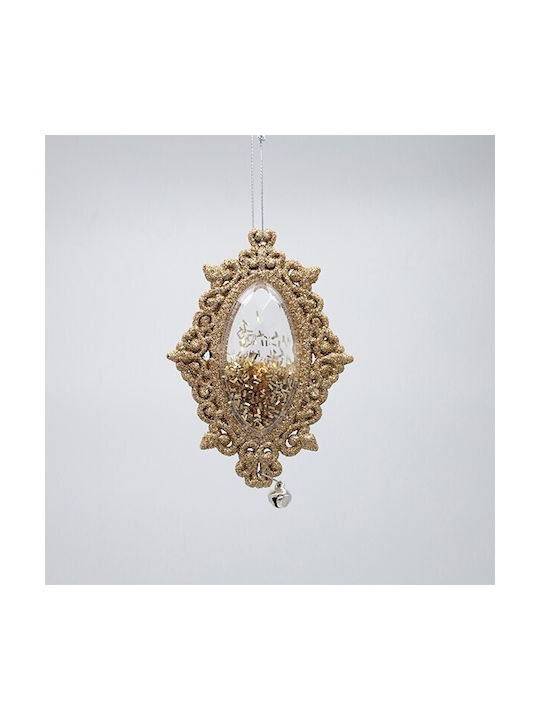 Ornament suspendat sampanie Ecru 8x13buc