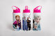 Lid Kids Water Bottle Frozen Stainless Steel with Straw Pink 360ml