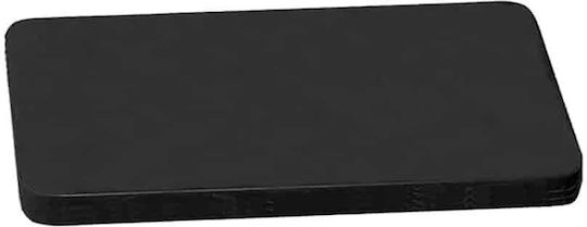 Temno Rectangular Plastic Chopping Board Black 40x25cm