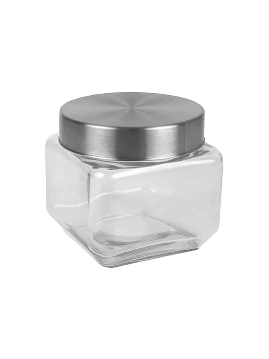 Yuk Βάζο για Καφέ με Καπάκι Γυάλινο Διάφανο 650ml