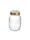 Bormioli Rocco Set of 6 General Use Glass Jars with Transparent Lid 6 Pieces