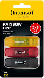 Intenso Rainbow Line 8GB USB 2.0 Stick Multicolor