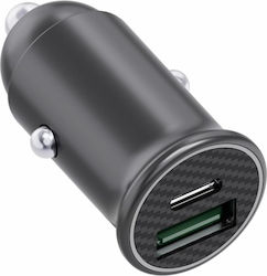 Serioux Încărcător Auto cu Porturi 1xUSB-A 1xType-C Serioux Încărcător Auto cu Porturi 1xUSB-A 1xType-C