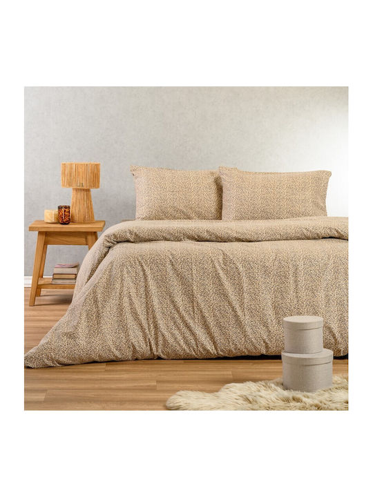 Melinen Keshia Σετ Σεντόνια King Size 270x260εκ. Beige (4τμχ)