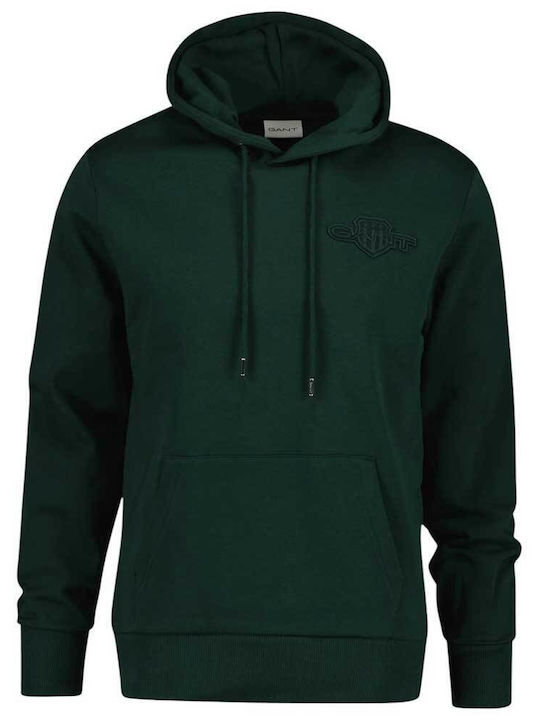 Gant Shield Sweatshirt mit Kapuze Grün