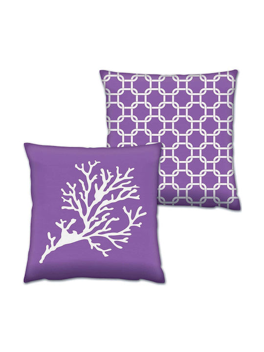 Aberto Design Perne De Canapea Violet 2 Buc 43x43 Cm