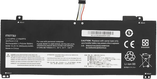 Mitsu Συμβατή Μπαταρία για Lenovo IdeaPad Lenovo L17C4PF0, L17M4PF0 με 2900mAh