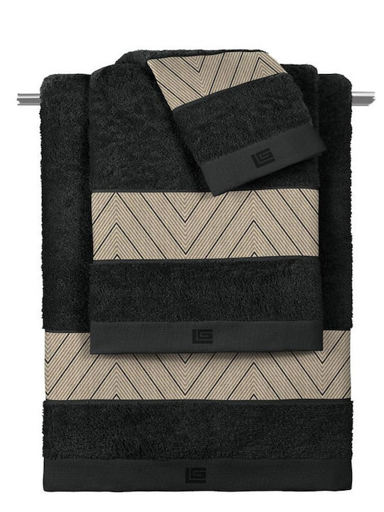Guy Laroche Set of Bath Towels 3 pcs Canyon Bla...