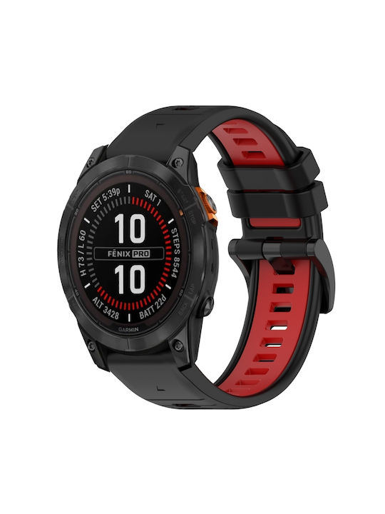 Λουράκι Σιλικόνης Μαύρο (Fenix 5S/5S Plus/6S/6S Pro/7S/7S Pro/8 (43mm))