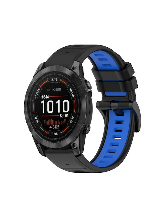 Armband Silikon Schwarz (Fenix 5S/5S Plus/6S/6S Pro/7S/7S Pro/8 (43mm))