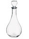Bormioli Rocco Glass Wine Serving Decanter with Transparent Stopper