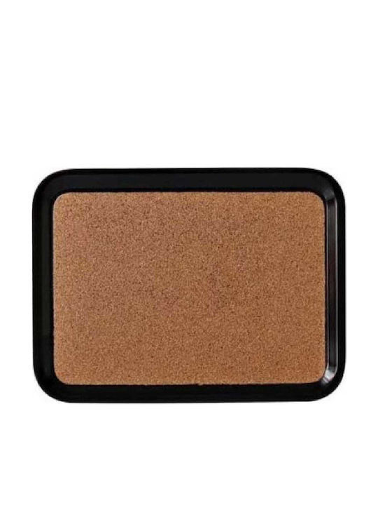 Yuk Rechteckig Serviertablett Rutschfest mit Filz in Schwarz Farbe 75x48cm COR750480MD 1Stück