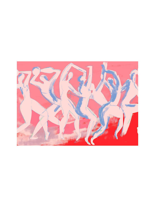 Poster Dancing Roșu Bej 70 X 100 Cm Poster Club