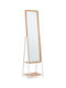 Bizzotto Haldor Oglindă De Podea Cu Cadru Metalic Bej 174x42.5cm