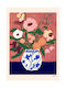 Poster Flowers On Blue Table Multicolored 50 X 70 Cm Poster Club
