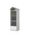 Kids Wooden Bookcase Gray 60x49x171cm
