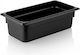 Gastronorm Pfanne Polycarbonat (PC) 1/3 15cm Tiefe Schwarz