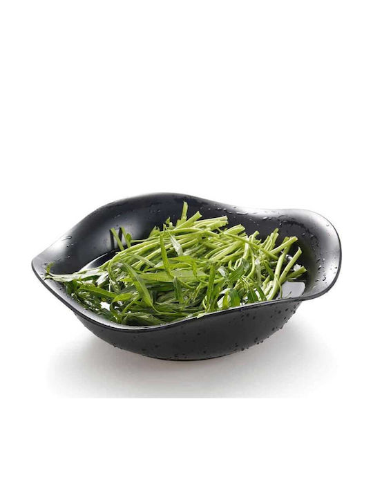 Yuk Melamine Salad Bowl Black 29x8.5cm