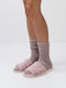 Winter Women's Slippers with Fur Pink