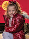 Kids' Casual Jacket with Hood Maroon