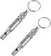 Depox Survival Keychain Whistles 2 pcs 7.6 cm
