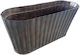 Copper Vintage Oval Bread Basket 26x10x12cm