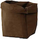 Ψωμιέρα Καμβάς Brown 15x24εκ
