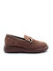 Women's Loafers in Tabac Brown Color